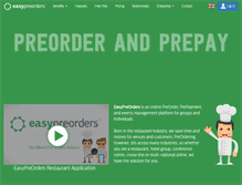 Tablet Screenshot of easypreorders.com